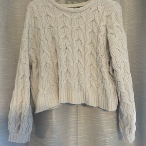 Cozy Cream Cable Knit Sweater